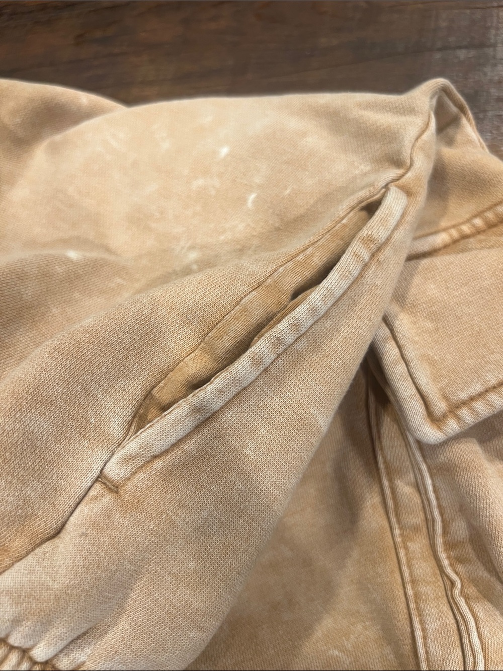 Tan Cargo Sweatpants - Comfortable Relaxed Fit - Picture 3 of 4